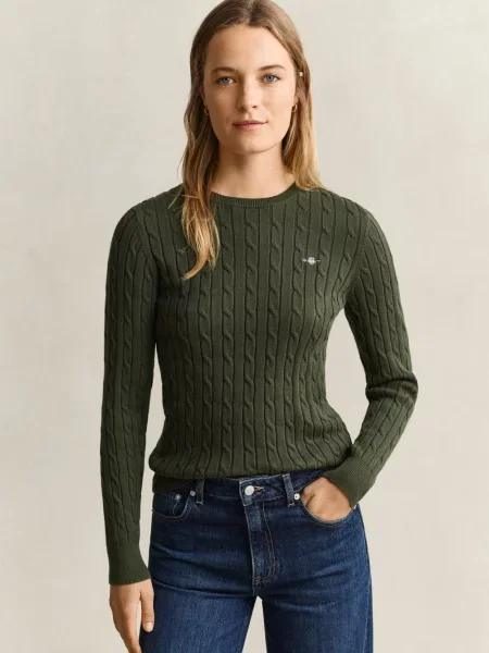 Gant Sweter Kobiety S zielony