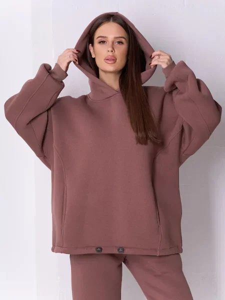 Худи Issa Plus коричневое