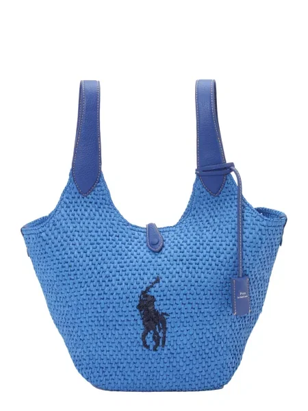 POLO RALPH LAUREN Geantă pe umăr Play Big Pony cu adaos de piele albastru