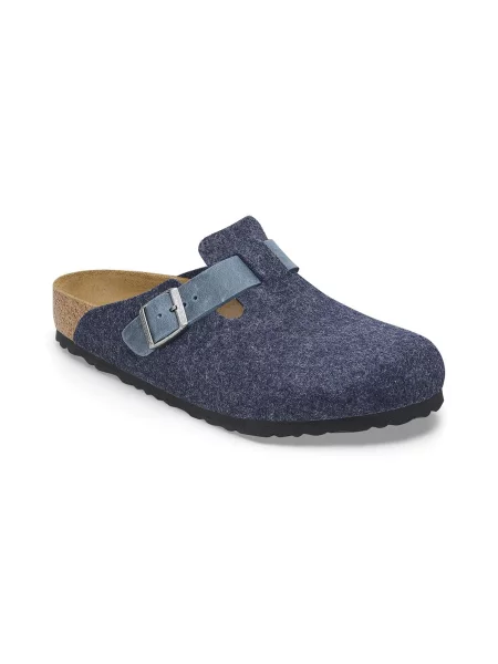 Birkenstock Boston BS Regular Fit Blue Unisex Sandały Birkenstock Size: niebieski