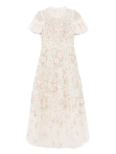 Rochie Needle & Thread cu broderie cu model floral de costum