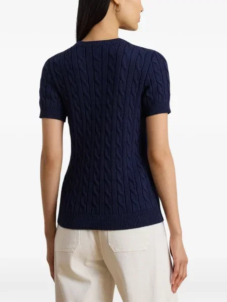 Džemper Lauren Ralph Lauren s autogramom plava