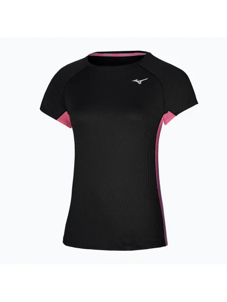 Футболка для бігу Mizuno DryAeroFlow Tee black чорна