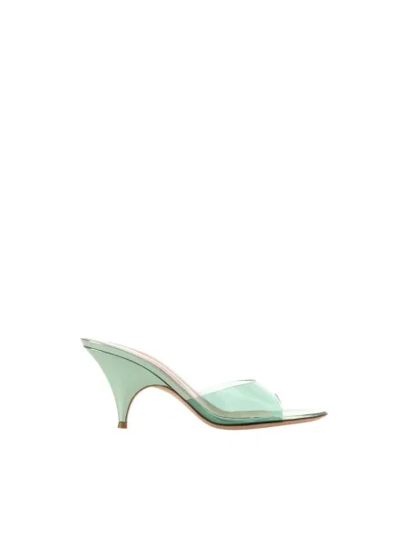 Klapki mules Gianvito Rossi zielone