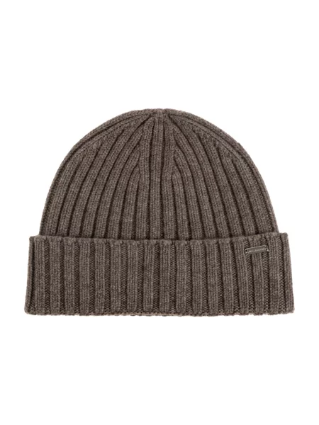 Paul&Shark czapka beanie wełniana brązowa