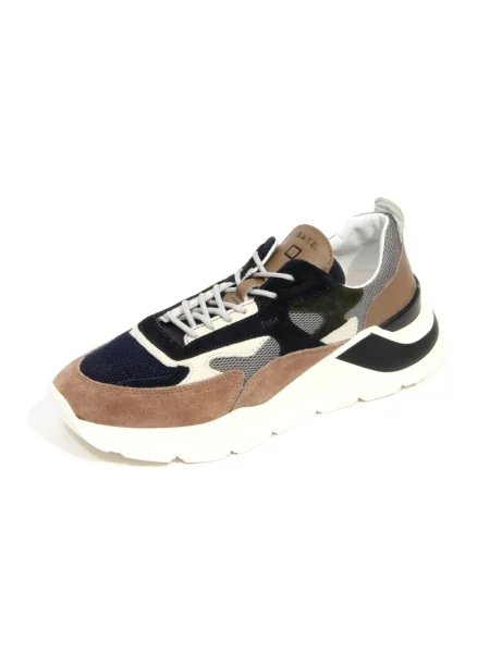 Sneakersy D.a.t.e. z siateczką szare