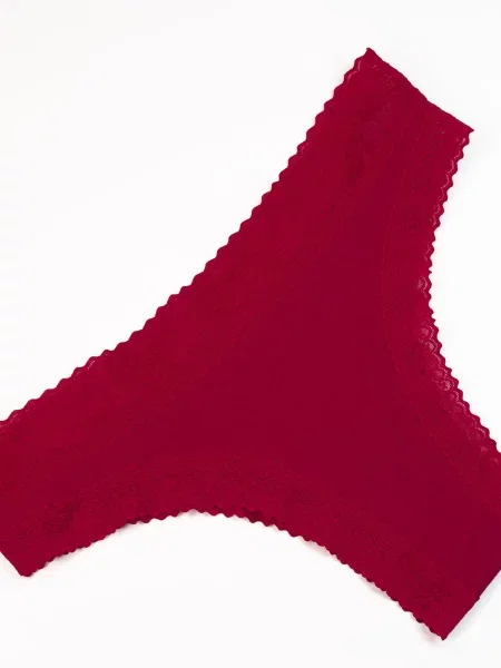 ISSA Plus Труси без підкладки бордовий