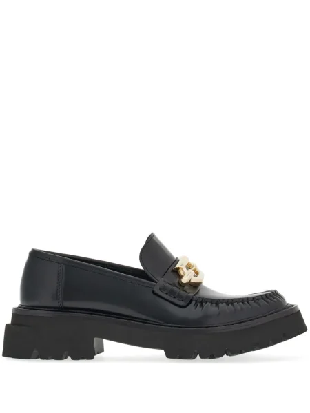Pantofi loafer Ferragamo din piele cu cataramă negru