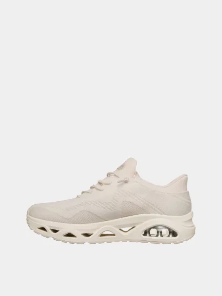 Кожаные кроссовки Skechers бежевые