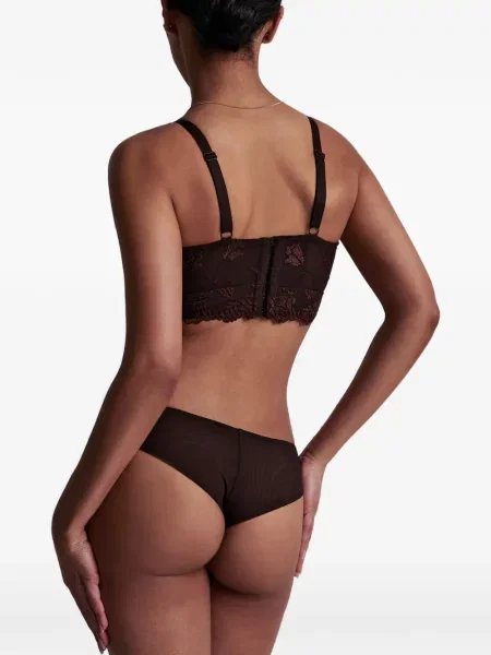 Nėriniuotas bralette tipo liemenėlė Aubade ruda
