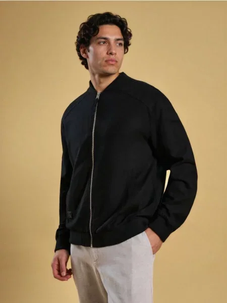 Sinsay Kurtka bomberka z czarny