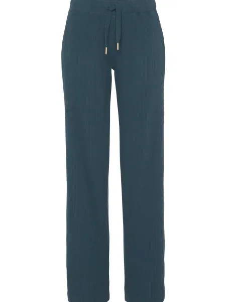 S.Oliver Pantaloni de pijama petrol verde