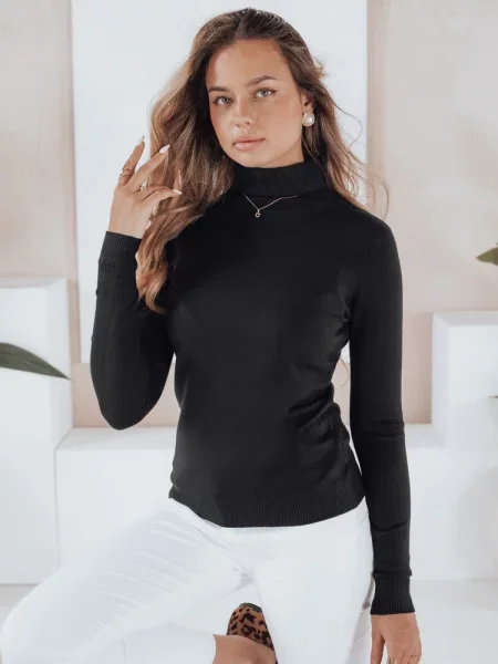 Sweter z golfem VANORIA Dstreet czarny