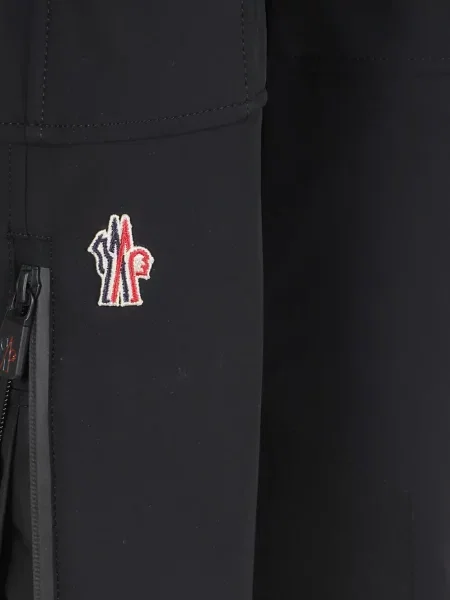 Pantaloni Moncler Grenoble cu autograf negru