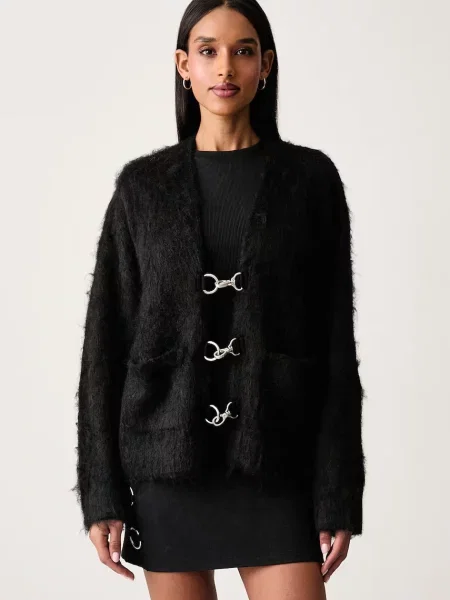 The Ragged Priest cardigan pentru femei negru