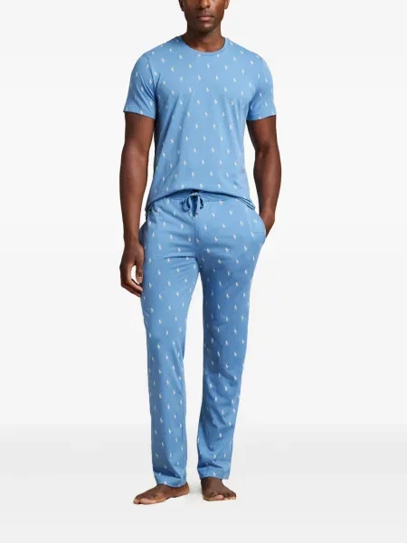 Briaunotas pusiau užtrauktukas zomšinės bokseriai Polo Ralph Lauren balta