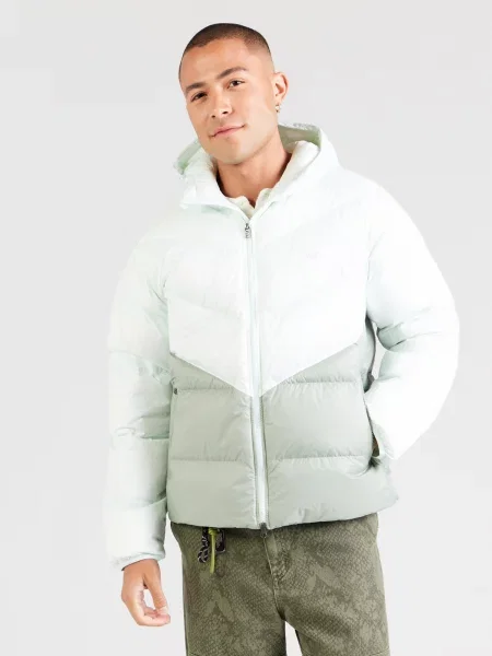 Nike Sportswear Zimná bunda WINDRUNNER pastelovo zelená biela