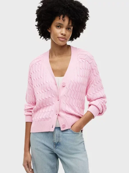 Кардиган Tommy Hilfiger рожевий