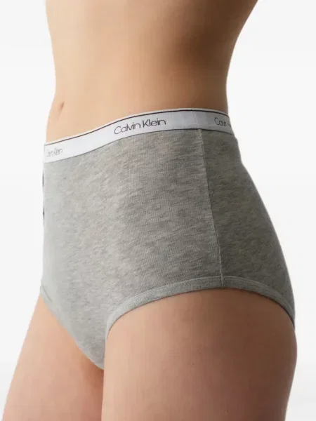 Chiloți briefs Calvin Klein cu autograf gri