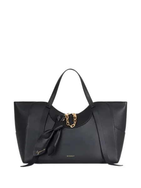 Pandantiv Givenchy cu funde din piele negru