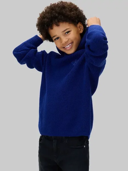 Calvin Klein Jeans Dětská mikina modrá