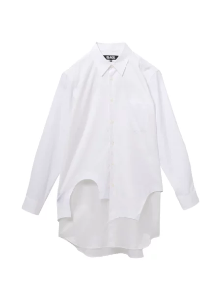 Cămașă Black Comme Des Garçons asimetrică alb