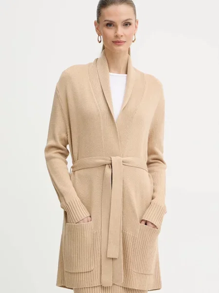 Жилетка с вълна Armani Exchange бежово