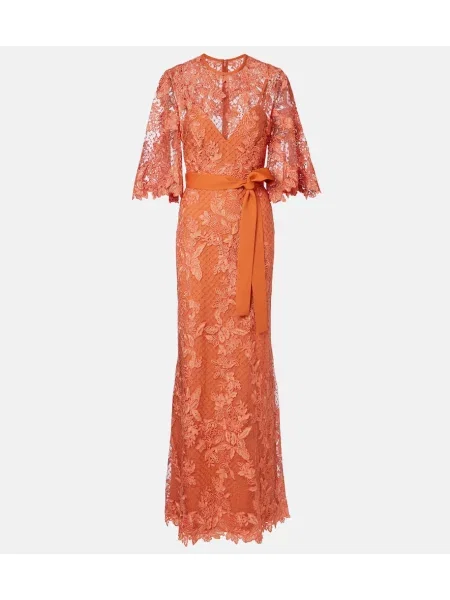 Rochie Elie Saab din tul portocaliu