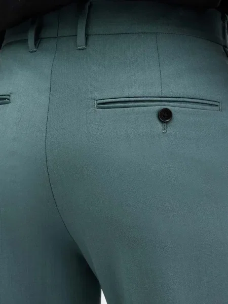 Pantaloni Allsaints albastru