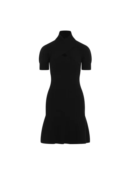 Sukienka midi Patou wełniana czarna