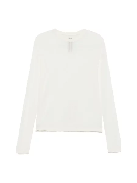Sweter Rick Owens wełniany z długim rękawem beżowy