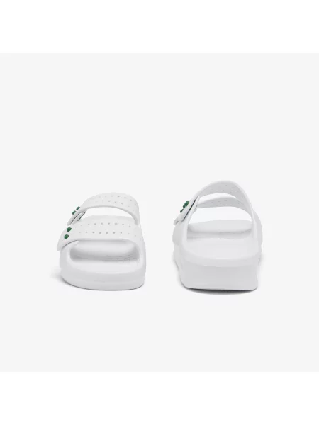 Шлепанцы Lacoste с ремешками белые