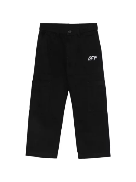 Spodnie cargo dziecięce Off-white białe