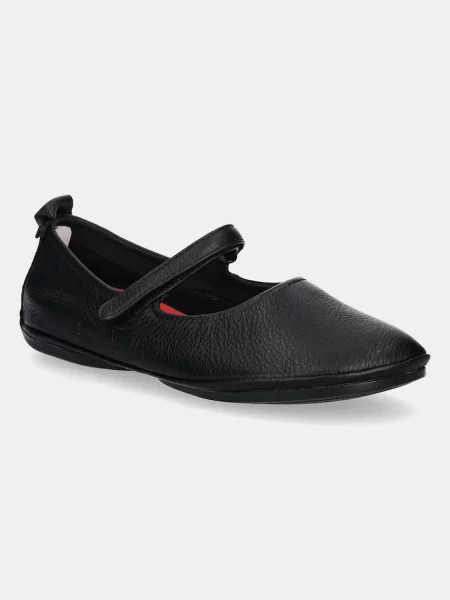 Camper balerini de piele Right Nina negru