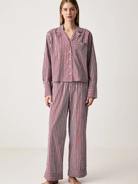 Polo Ralph Lauren dvoudílné pyžamo červené