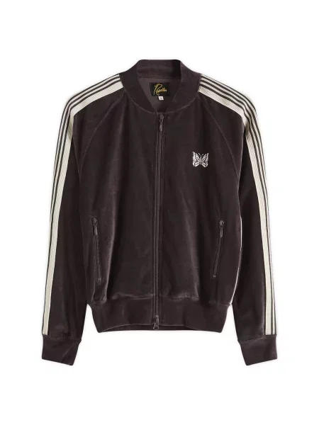 Kołnierzykowy kurtka Needles do biegania szara