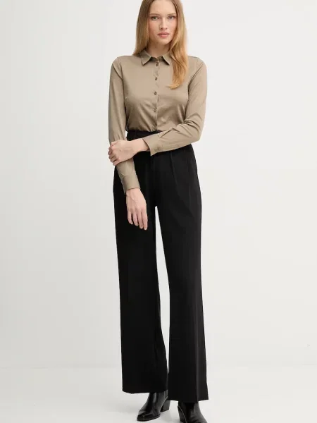 Классическая ошейниковый рубашка Mos Mosh черная