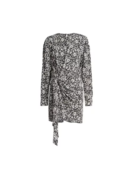 Wielobarwność sukienka Isabel Marant Etoile w kwiatki biała