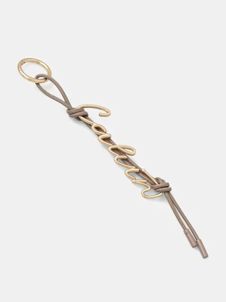 Calvin Klein Obesek Knotted Script Hw Bag Charm bež