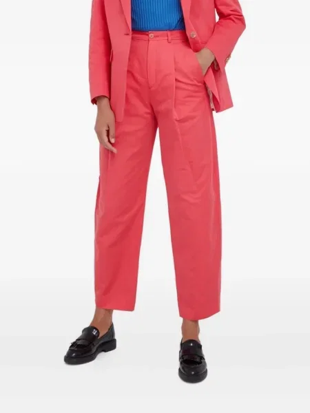 Pantaloni Drykorn plisate roz