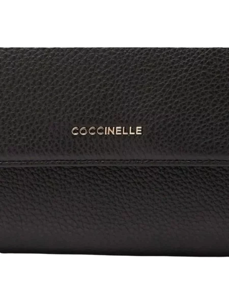 Portofel Coccinelle din piele negru