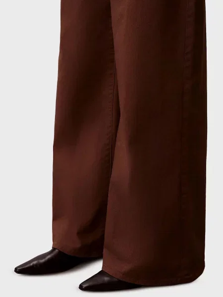 Широкие брюки Calvin Klein Jeans коричневые