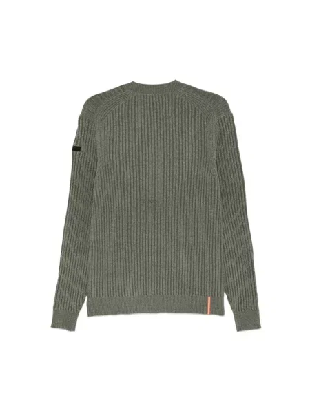 Lniany sweter Rrd zielony