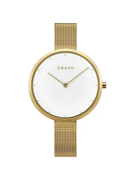 Ceas Obaku clasic alb