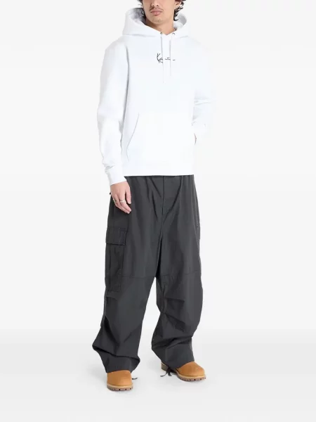Hoodie Karl Kani με αυτόγραφο λευκό