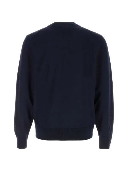 Pulover Boss cu broderie de lână albastru