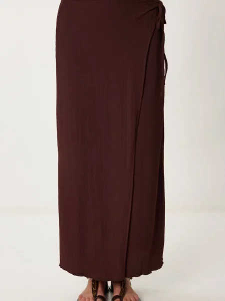 Happiness İstanbul Fustă maro