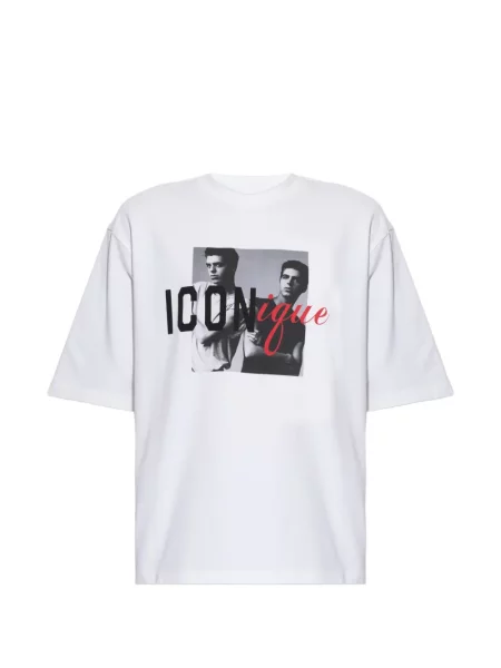 Tricou Dsquared2 cu imagine alb