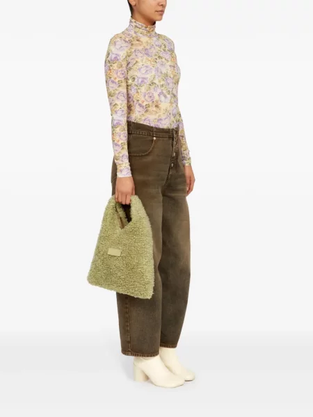Geantă shopper Mm6 Maison Margiela verde