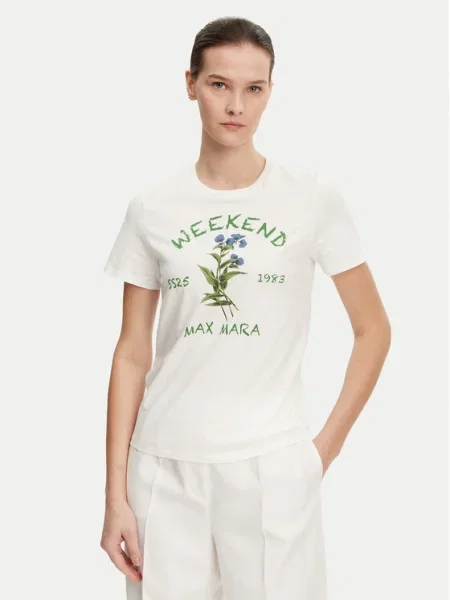 Weekend Max Mara Tricou Teiera alb